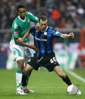 Fussball 1. Bundesliga: Bremen - Wolfsburg