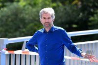 Eroeffnung Radbruecke Tuebingen; Tuebingens Oberbuergermeister Boris Palmer (Die Gruenen)