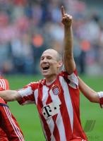 Fussball 1. Bundesliga : JUBEL  ROBBEN  (FC Bayern Muenchen)