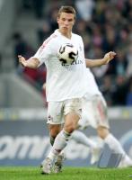 Fussball 1. Bundesliga: Koeln, PODOLSKI Einzelaktion am Ball