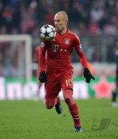 FUSSBALL INTERNATIONAL CHL ACHTELFINALE 12/13: Arjen Robben (FC Bayern Muenchen)
