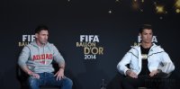 Fussball International  FIFA Ballon d Or 2014: Lionel Messi (FC Barcelona) und Cristiano Ronaldo (Real Madrid)