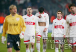 FUSSBALL CHL  Enttaeuschung VfB; Mann des Eigentores Fernando Meira (re)