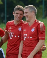 Fussball 1. Bundesliga 2012/2013:  Fototermin beim  FC Bayern Muenchen