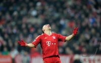 Fussball CHL  Saison 2011/2012:  Franck Ribery (FC Bayern Muenchen)