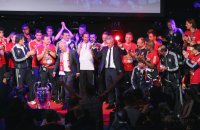 Fussball Champions League Finale 2013: Bankett des FC Bayern Muenchen nach dem Gewinn des Champions League Finales 2013