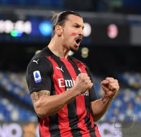 FUSSBALL SERIE A 2020/2021: JUBEL Zlatan Ibrahimovic (AC Mailand)