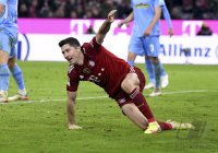 Fussball 1. Bundesliga Saison 21/22: FC Bayern Muenchen -  SC Freiburg