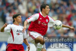 FUSSBALL 1. Bundesliga: Hamburg - Bayern, Zweikampf