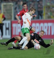 Fussball 1. Bundesliga  Saison 2010/2011:  SC Freiburg - SV Werder Bremen