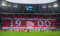 Fussball 1. Bundesliga : 110 Jahre FC Bayern Muenchen; Choreografie der FC B Fans