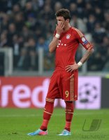 FUSSBALL INTERNATIONAL CHL VIERTELFINALE 12/13: Mario Mandzukic (FC Bayern Muenchen)