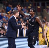 Basketball 1. Bundesliga 15/16 Hauptrunde: Walter Tigers Tuebingen - MHP Riesen Ludwigsburg