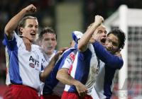 Fussball 1. Bundesliga: Leverkusen - Hamburg, Torjubel HSV n. 0:1