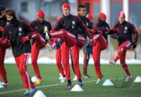 Fussball 1. Bundesliga: Training beim FC Bayern Muenchen