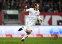 Fussball 1. Bundesliga 13/14: JUBEL Philipp Bargfrede (SV Werder Bremen)