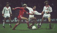 Fussball FC Bayern - 1. FC Nuernberg:  Rummenigge, Schnoell