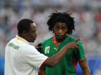 FUSSBALL  Olympia 2008   Viertelfinale  Maenner   Brasilien - Kamerun