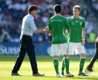 FUSSBALL INTERNATIONAL:  Trainer Joachim LOEW, Marco Reus (v.li., Deutschland)