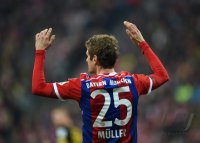 Fussball 1. Bundesliga Saison 14/15: Thomas Mueller (FC Bayern Muenchen)