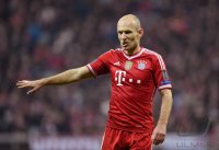 Fussball International CHL Saison 13/14: Arjen Robben (FC Bayern Muenchen)