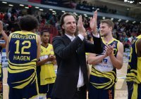 Basketball 1. Bundesliga 14/15 Hauptrunde:  Walter Tigers Tuebingen - Phoenix Hagen