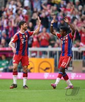 Fussball 1. Bundesliga Saison 14/15: JUBEL FC Bayern Muenchen