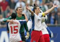 Fussball 1. Bundesliga: Hamburger SV - Bayern, jubel HSV