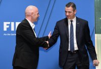 FIFA Praesident Gianni Infantino (Schweiz) erster Tag im Home of Fifa