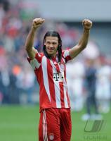 Fussball 1. Bundesliga : JUBEL  DEMICHELIS (FC Bayern Muenchen)