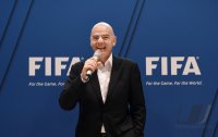 FIFA Praesident Gianni Infantino (Schweiz) erster Tag im Home of Fifa