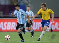 FUSSBALL INTERNATIONAL:  Argentinien - Brasilien
