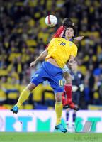 Fussball WM  2010  Qualifikation:  Daenemark - Schweden