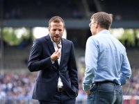 Fussball, 1. Bundesliga  Saison 2014/2015 Relegation: Karlsruher SC - Hamburger SV