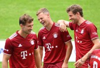 Fussball 1. Bundesliga Saison 21/22: Teampraesentation FC Bayern Muenchen