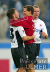 Fussball 1. Bundesliga: Schalke - Frankfurt, Jubel bei Moeller mit Moeller