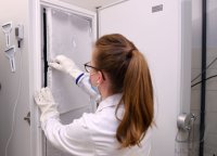 Corona-Impfstoff Gefrierschrank im Universitaetsklinikum Tuebingen (UKT)