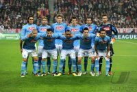 Fussball CHL  Saison 2011/2012:  Teamfoto SSC Neapel