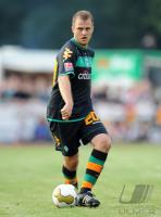 Fussball 1. Bundesliga: Bremen, JENSEN Einzelaktion