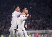 Fussball CHL 18/19 Achtelfinale: JUBEL Cristiano Ronaldo (Juventus Turin)