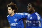 Fussball 1. Bundesliga: S04,  KOBIASHVILLI und ASAMOAH