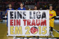 Basketball 1. Bundesliga 14/15 Hauptrunde:  Walter Tigers Tuebingen - FRAPORT SKYLINERS