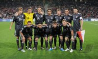 Fussball Champions League  Saison 2010/2011: Mannschaftsbild  FC Bayern  Muenchen