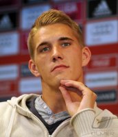 Fussball 1. Bundesliga Saison   2011/2012 :  Nils Petersen (FC Bayern Muenchen)