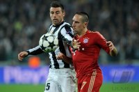 FUSSBALL INTERNATIONAL CHL VIERTELFINALE 12/13: Juventus Turin - FC Bayern Muenchen