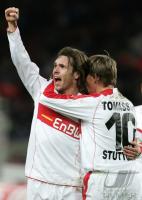 Fussball 1. Bundesliga: VfB Stuttgart - FSV Mainz 05, Jubel.
