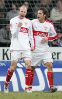 Fussball 1. Bundesliga: Arminia Bielefeld - VfB Stuttgart, Jubel.