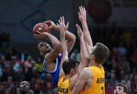 Basketball 1. Bundesliga 14/15 Hauptrunde:  Walter Tigers Tuebingen - Loewen Braunschweig