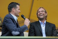 FUSBALL  Meistertrainer Klopp  (BVB Dortmund)  beim Empfang im Heimatort  Glatten