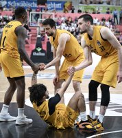 Basketball 1. Bundesliga 23/24: Tigers Tuebingen - Basketball Lšwen Braunschweig